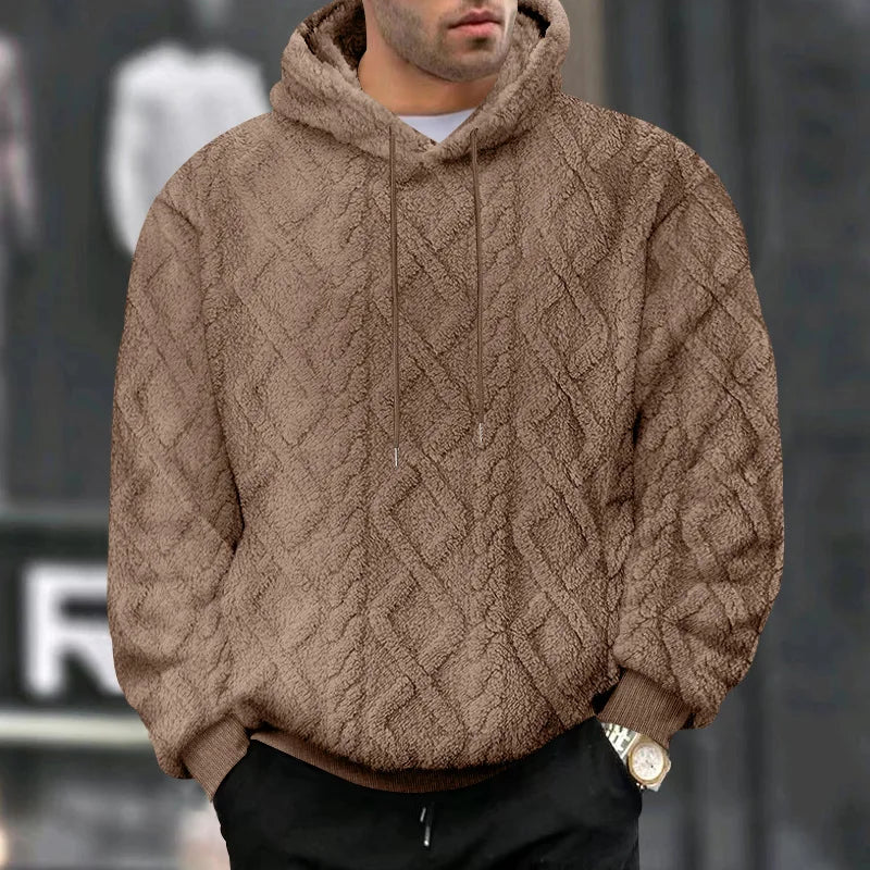 Sudadera polar suave para hombre