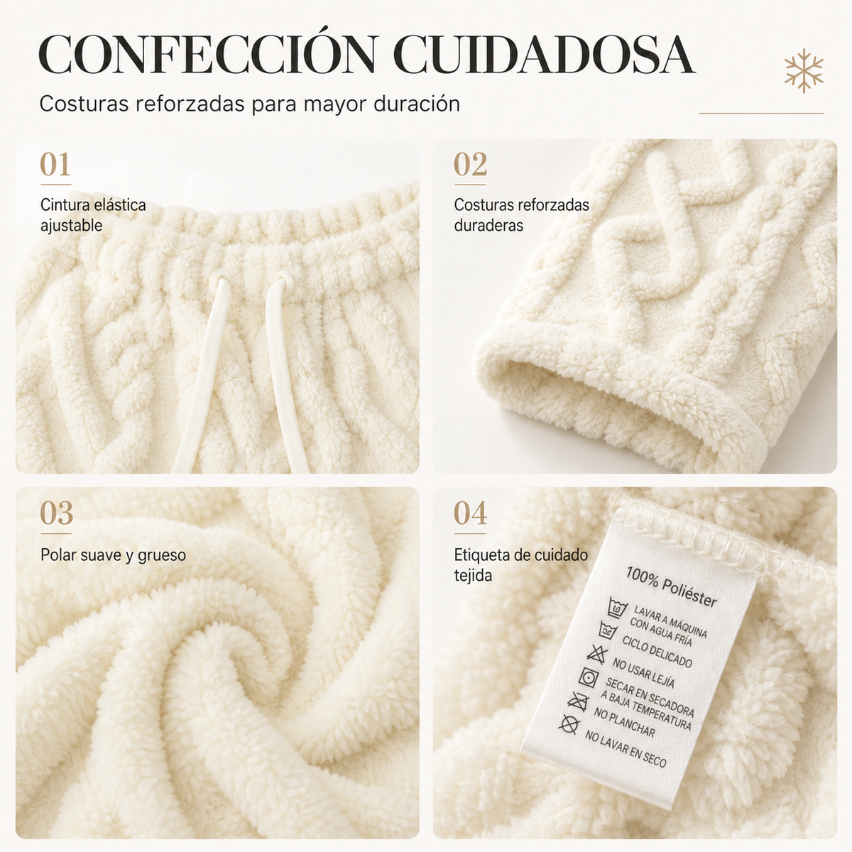Confección cuidadosa y resistente