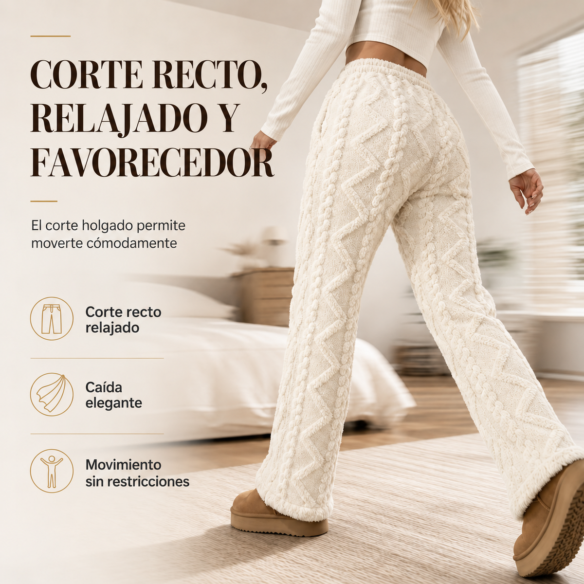 Corte recto relajado y favorecedor
